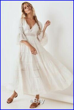 Spell And The Gypsy Limited Edition Tuula Gown In White Size Xs (x-small) Bnwt