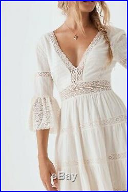Spell And The Gypsy Limited Edition Tuula Gown In White Size Xs (x-small) Bnwt