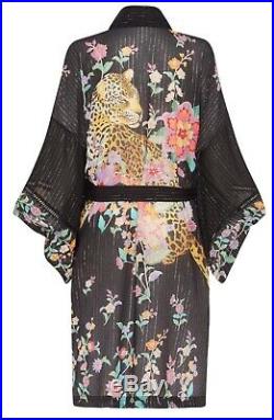 Spell Designs Gypsy Boho Black Jimi MIDI Festival Robe Kimono Duster Bnwt S/m