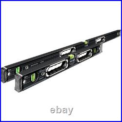 Stabila 196-2 Dark Shadow 2 Piece Spirit Level Set 60cm & 120cm Limited Edition