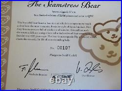 Steiff The Seamstress Bear Limited Edition 107 of 2006 Pieces Boxed