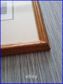 Sue Scullard Wood Engraving Harvest At Lark Rise Framed Signed Limited Edition