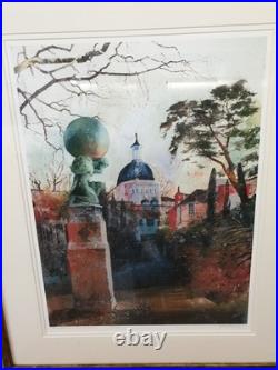 The Dome Portmeirion Giclee Art Print Limited Edition 102/200 Rob Piercy Framed