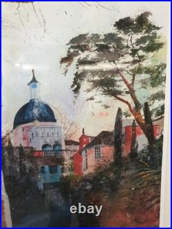 The Dome Portmeirion Giclee Art Print Limited Edition 102/200 Rob Piercy Framed