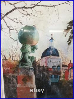 The Dome Portmeirion Giclee Art Print Limited Edition 102/200 Rob Piercy Framed