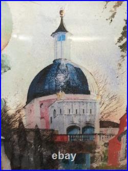 The Dome Portmeirion Giclee Art Print Limited Edition 102/200 Rob Piercy Framed