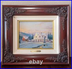 Thomas Kincade The Lights Of Home Limited Edition Canvas Lithograph #2476 COA