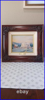 Thomas Kincade The Lights Of Home Limited Edition Canvas Lithograph #2476 COA