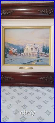 Thomas Kincade The Lights Of Home Limited Edition Canvas Lithograph #2476 COA