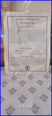 Thomas Kincade The Lights Of Home Limited Edition Canvas Lithograph #2476 COA