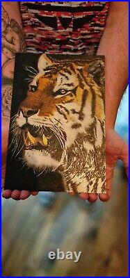 Tiger Art, Original Limited Edition Wooden Decor