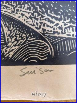 Tomas Belsky Sui Sar Signed Limited Edition Print 67/200 Hawaii Fishermen