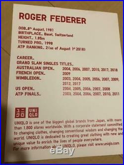 Uniqlo Roger Federer 2018 Wimbledon Tennis 5-piece Set L size Limited Edition