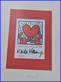 Vintage 1987 Keith Haring limited edition print 45/50 Licensed Artstar New York