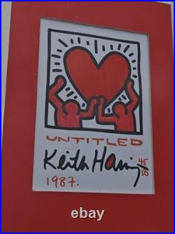 Vintage 1987 Keith Haring limited edition print 45/50 Licensed Artstar New York