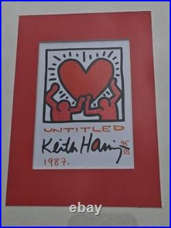 Vintage 1987 Keith Haring limited edition print 45/50 Licensed Artstar New York