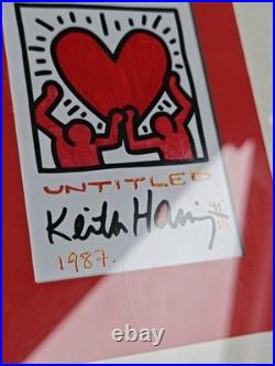 Vintage 1987 Keith Haring limited edition print 45/50 Licensed Artstar New York