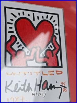 Vintage 1987 Keith Haring limited edition print 45/50 Licensed Artstar New York