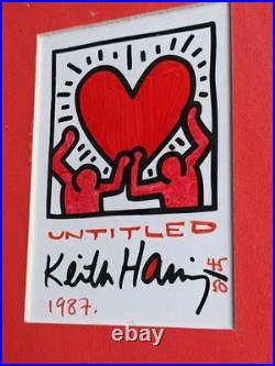 Vintage 1987 Keith Haring limited edition print 45/50 Licensed Artstar New York