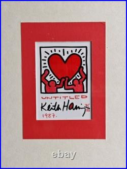 Vintage 1987 Keith Haring limited edition print 45/50 Licensed Artstar New York