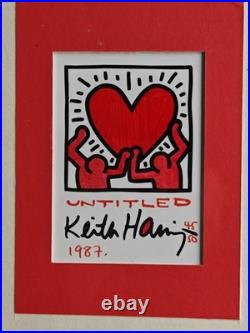 Vintage 1987 Keith Haring limited edition print 45/50 Licensed Artstar New York