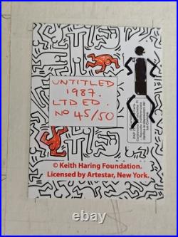 Vintage 1987 Keith Haring limited edition print 45/50 Licensed Artstar New York