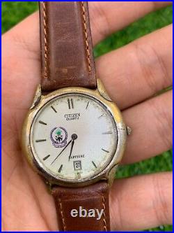 Vintage Citizen Quartz Watch Saudi Arabia Logo Special Limited Edition 1980's