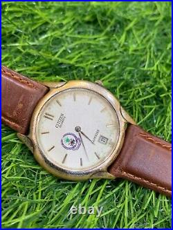 Vintage Citizen Quartz Watch Saudi Arabia Logo Special Limited Edition 1980's