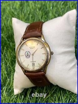 Vintage Citizen Quartz Watch Saudi Arabia Logo Special Limited Edition 1980's