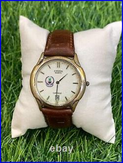 Vintage Citizen Quartz Watch Saudi Arabia Logo Special Limited Edition 1980's