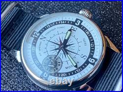 Vintage Watch Molniya Mechanical Wrist Compass Men's Russian Soviet USSR Strap