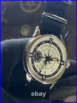 Vintage Watch Molniya Mechanical Wrist Compass Men's Russian Soviet USSR Strap