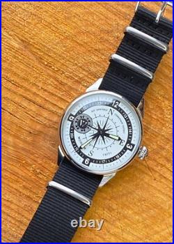 Vintage Watch Molniya Mechanical Wrist Compass Men's Russian Soviet USSR Strap