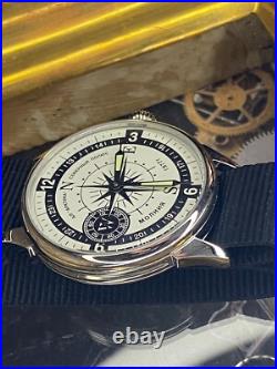 Vintage Watch Molniya Mechanical Wrist Compass Men's Russian Soviet USSR Strap