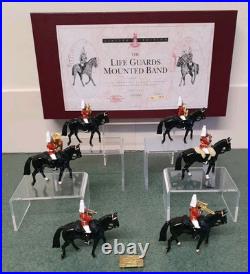 W Britain Life Guard Mounted Band Set 2 Limited Edition 5295 Boxed 6 Piece
