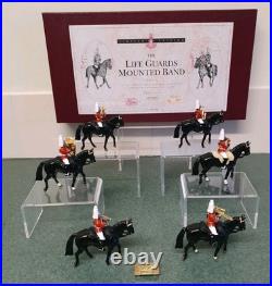 W Britain Life Guard Mounted Band Set 2 Limited Edition 5295 Boxed 6 Piece