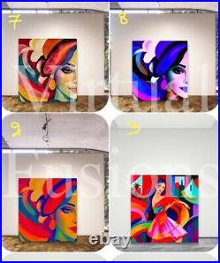 Wall Art Canvas One Of A Kind & Ltd Edition Ready To Hang 20x20/30x30 Inches