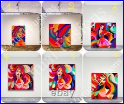 Wall Art Canvas One Of A Kind & Ltd Edition Ready To Hang 20x20/30x30 Inches
