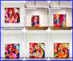 Wall Art Canvas One Of A Kind & Ltd Edition Ready To Hang 20x20/30x30 Inches
