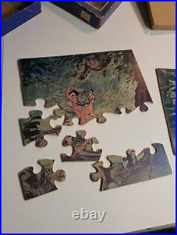 Walt Disney VINTAGE BAMBI 20 Piece Puzzle Set Of 2 Paris RARE LIMITED EDITION