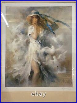 Willem Haenraets Limited Edition Print Pigeons signed framed 85 x 62cm