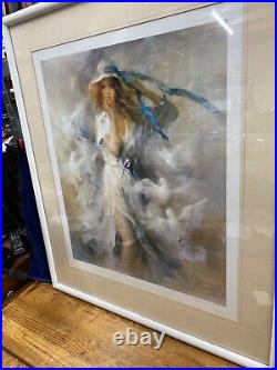 Willem Haenraets Limited Edition Print Pigeons signed framed 85 x 62cm