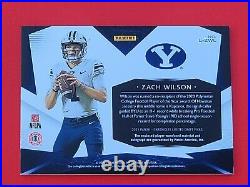 ZACH WILSON 2021 Panini Chronicles Draft Picks Limited RPA RC Patch Auto 1/1