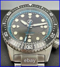 Zelos Great White Teal Dial Swiss Automatic 44mm Limited Edition 75 Pieces 1000m