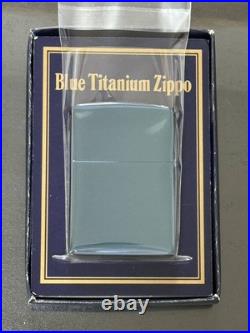 Zippo Peace Blue Titanium Limited Edition Piece 1995 Made Gold Stamped Dead Stoc