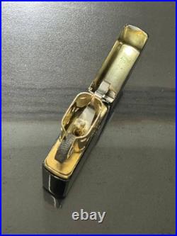 Zippo Peace Blue Titanium Limited Edition Piece 1995 Made Gold Stamped Dead Stoc