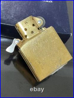 Zippo Peace Blue Titanium Limited Edition Piece 1995 Made Gold Stamped Dead Stoc