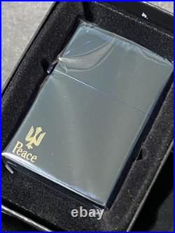 Zippo Peace Blue Titanium Limited Edition Piece Rare Model Made Of 2007 Gold Inn