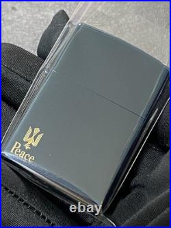 Zippo Peace Blue Titanium Limited Edition Piece Rare Model Made Of 2007 Gold Inn