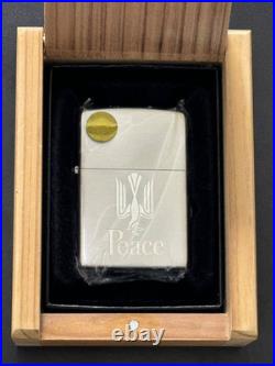 Zippo Peace Silver Jt Limited Edition Piece Double-Sided Engraved 2011 Prize Tob